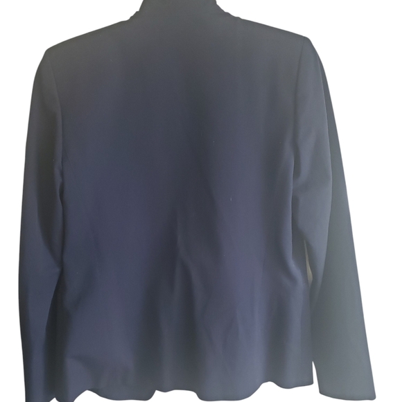 ELLIE TAHARI SIZE 8 BLAZER NAVY - Picture 2 of 6